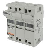 EATON BUSSMANN CH30J3 Fuse Holder, CH Series, J UL Class, 0 to 30 A, 600V AC, 3