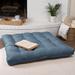 Mozaic Company Sunbrella® Indoor/Outdoor Floor Pillow Polyester/Polyfill/Sunbrella® in Blue | 5 H x 40 W x 40 D in | Wayfair WF803241SP