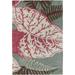 Pink/White 60 x 0.75 in Indoor Area Rug - Chandra Rugs Kronos Green/Gray/Pale Red/Ivory Area Rug Wool | 60 W x 0.75 D in | Wayfair KRO6303-576