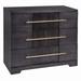 Dann Foley - 3-Drawer Wooden Lifestyle Chest - Dark Gray Finish