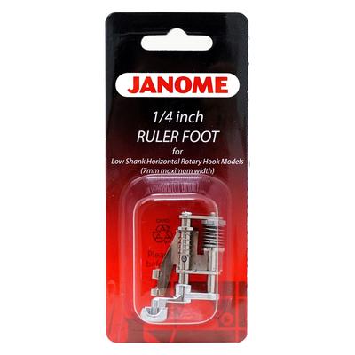Janome 1/4 Inch Ruler Foot for Low-Shank Horizontal Rotary Hook Models (7mm width)