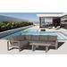 Wrought Studio™ Menderes 5 Piece Rattan Sectional Seating Group w/ Cushions Metal in Gray | Outdoor Furniture | Wayfair