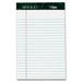 TOPS Docket Writing Tablet 5 x 8 Inches Perforated White Narrow Rule 50 Sheets per Pad 12 Pads per Pack (63360)