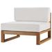 Sofa Middle Chair Wood Brown Natural White Modern Contemporary Urban Design Outdoor Patio Balcony Cafe Bistro Garden Furniture Hotel Hospitality