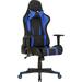 Croci Inbox Zero Commando Ergonomic Gaming Chair Faux Leather in Blue/Black | 53.937 H x 26.772 W x 28.74 D in | Wayfair