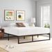 The Twillery Co.® Morgan 14" Metal Platform Bed Frame w/ Steel Slat Supports & Quick Lock Functionality in Black | Wayfair