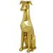 Novogratz Cole & Grey Modern Resin Dog Sculpture Resin in Yellow | 30 H x 8.5 W x 11.3 D in | Wayfair 012737