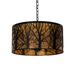 Meyda Lighting 3 - Light Drum Pendant, Steel in Black/Brown/Yellow | 11.5 H x 20 W x 20 D in | Wayfair 218539