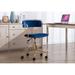 Willa Arlo™ Interiors Levins Gold Chrome Task Chair Upholstered in Blue | 32.68 H x 21.26 W x 21.26 D in | Wayfair 6C9F6A6AAF5B4DA18DDE7BB75D641B80