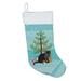 The Holiday Aisle® Christmas Stocking Polyester in Black/Blue/Green | 18 H x 13.5 W in | Wayfair 3151DE9292F64C589B1DDB9610456165
