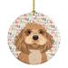 The Holiday Aisle® Shih-Tzu Hanging Figurine Ornament Ceramic/Porcelain in Black/Blue/Brown | 2.8 H x 2.8 W x 0.15 D in | Wayfair