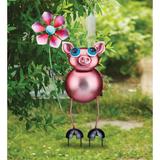 Regal Art & Gift Backyard Spinner Stake - Pig Metal | 25 H x 12 W x 4.5 D in | Wayfair 13255