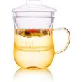 Ebern Designs Tea Cup w/ Infuser & Lid, Clear Glass Mug 10 Oz 300ml Glass | Wayfair 6C87BB5AE4984054BF4A6CF0C9D519A5
