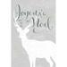 The Holiday Aisle® Noel Deer - Wrapped Canvas Print Canvas, Wood in White | 36 H x 24 W x 1.25 D in | Wayfair 294D343F974B471CBC6CC1E9C637ED2A