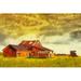 August Grove® Painted Red Barn In Yellow Field - Wrapped Canvas Print Canvas | 8 H x 12 W x 1.25 D in | Wayfair E8B2F2B893574FC4B8FFD5F9DDB9C7FC