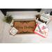 The Holiday Aisle® Merry Christmas Border Non-Slip Outdoor Door Mat Coir | 30 H x 18 W x 1 D in | Wayfair CC9DF56461E2403FB9DBD0D10131A84D