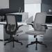 Inbox Zero Khalia Ergonomic Mesh Task Chair Upholstered/Mesh/Metal in Gray/Black | 38.5 H x 24 W x 22 D in | Wayfair