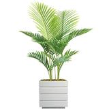 Laura Ashley Panama 36" Artificial Palm Tree in Planter Plastic/Fiberstone in White | 50 H x 30 W x 30 D in | Wayfair VHX153211