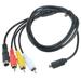 PKPOWER 5ft AV A/V TV Video Cable Cord Lead For Sony Handycam HDR-UX5 e HDR-SR12 DCR-SR15 e