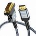 HUANGTING HDMI to DVI Cable 3 Feet Bi-Directional Nylon Braid Support 1080P Full DVI-D Male to HDMI Male High Speed Adapter Cable Gold Plated for PS4 PS3 HDMI Male A to DVI-D