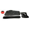 Logitech MK550 Comfort Wave Wireless Keyboard & Mouse Combo Home Office Active Lifestyle Modern Bundle with Mini Glow in the Dark Portable Wireless Bluetooth Speaker Gel Wrist Pad & Gel Mouse Pad