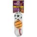 Sports Themed Tennis Balls Assorted Dog Toys, Medium, Pack of 3