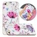 iPhone 7 Plus Case iPhone 8 Plus Case Mantto TPU Rubber Hybrid Protective Case with Cute Butterfly Pattern Flower Printed Design Plating Cover For Apple iPhone 7 Plus iPhone 8 Plus Lotus