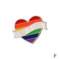 Flag Rainbow Heart Brooch Peace And Love Enamel Pins Clothes Bag Lapel Pin Pride Icon Badge Unisex Jewelry Gift