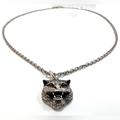 Gucci Accessories | Gucci Sterling Silver Tiger Pendant Necklace | Color: Silver | Size: 23.4”