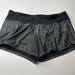 Lululemon Athletica Shorts | Lululemon Workout Athletic Shorts | Color: Black/Silver | Size: 10