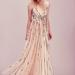 Free People Dresses | Free People Sequined Maxi Dress Fairy Blush Pink Glitter Size 4 | Color: Pink | Size: 4