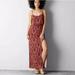 American Eagle Outfitters Dresses | American Eagle Knit Maxi Dress | Color: Pink/Red | Size: Xs