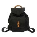 Gucci Bags | Gucci Bamboo Satin Black 005 4781 0319 Rucksack Backpack Bag 0059 Gucci | Color: Black | Size: Os