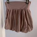 Free People Skirts | Free People Bubble Hem Skirt Grey Cotton Skirt- Like New | Color: Gray | Size: M