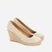 J. Crew Shoes | J.Crew Seville Espadrille Wedges In Metallic Canvas | Color: Gold | Size: 6