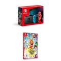 Nintendo Switch Konsole - Neon-Rot/Neon-Blau + Rabbids Party of Legends - [Nintendo Switch]