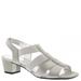 David Tate Eve - Womens 4.5 Silver Sandal Medium