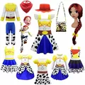 Robe d'Halloween Toy Story 4 pour Fille Vêtements Imprimés en 3D Costume de Cowgirl Cosplay Buzz