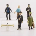 Figurines de Dessin Animé Les Aventures de Tintin Jouets en PVC Milou Dupont Cadeaux pour