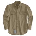 CARHARTT FRS160-KHI XXL REG Carhartt Flame Resistant Collared Shirt, Khaki,