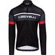 Castelli Men's PASSISTA Jersey Sweatshirt, Light Black/Dark Gray-RED, XL