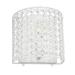 8" 1-Light Bedside Crystal and Metal Wall Sconce Lighting Fixture