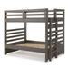 Everest Twin-over-Twin 2-drawer Solid Wood Bunk Bed with Ladder