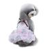 YUEHAO Pet Dog Bottoming Rose Print Dress Clothes Cat Lace Breathable Dress Summer new pet dog cat Pink