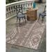 Rugs.com Outdoor Bohemian Collection Rug â€“ 5 x 8 Brown Flatweave Rug Perfect For Bedrooms Dining Rooms Living Rooms