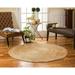 Agro Richer Hand Braided Beige Color Round Jute Made Area Rugs Living Room Carpet Runner Indoor Outdoor Rugs-8x8 Feet