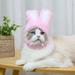 Pet Hats Soft Cat Headwear Cartoon Bunny Ears Winter Warm Party Christmas Costume Cosplay Pet Hat Decorative Accessories