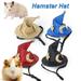 Travelwant Small Pet Halloween Costume Guinea Pig Wizard Hat with Scarf and Bow tie Sets Lizard Witch Head Accessories Hamster Cap for Hedgehog Chinchilla Ferret