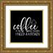 Reed Tara 12x12 Gold Ornate Wood Framed with Double Matting Museum Art Print Titled - Kitchen Art I-Coffee