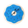 Silent Round Wall Clocks Living Room Decorative Vintage/Country/French Style Wooden Clock Nordic Style Doughnut Shape Wooden Mute Wall Clock Kids Bedroom Home Decoration